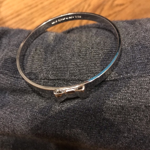 kate spade Jewelry - Kate Spade silver bow bangle
